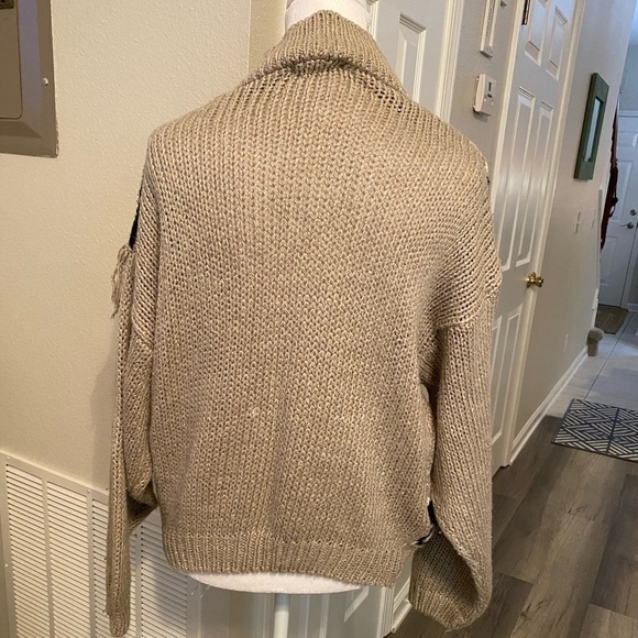 RARE Vintage Cristina Fringe Knit Turtleneck Sweater - Picture 7 of 9